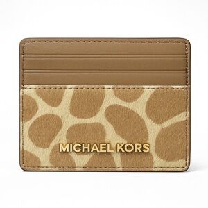 Michael Kors Giraffe Print Card Holder